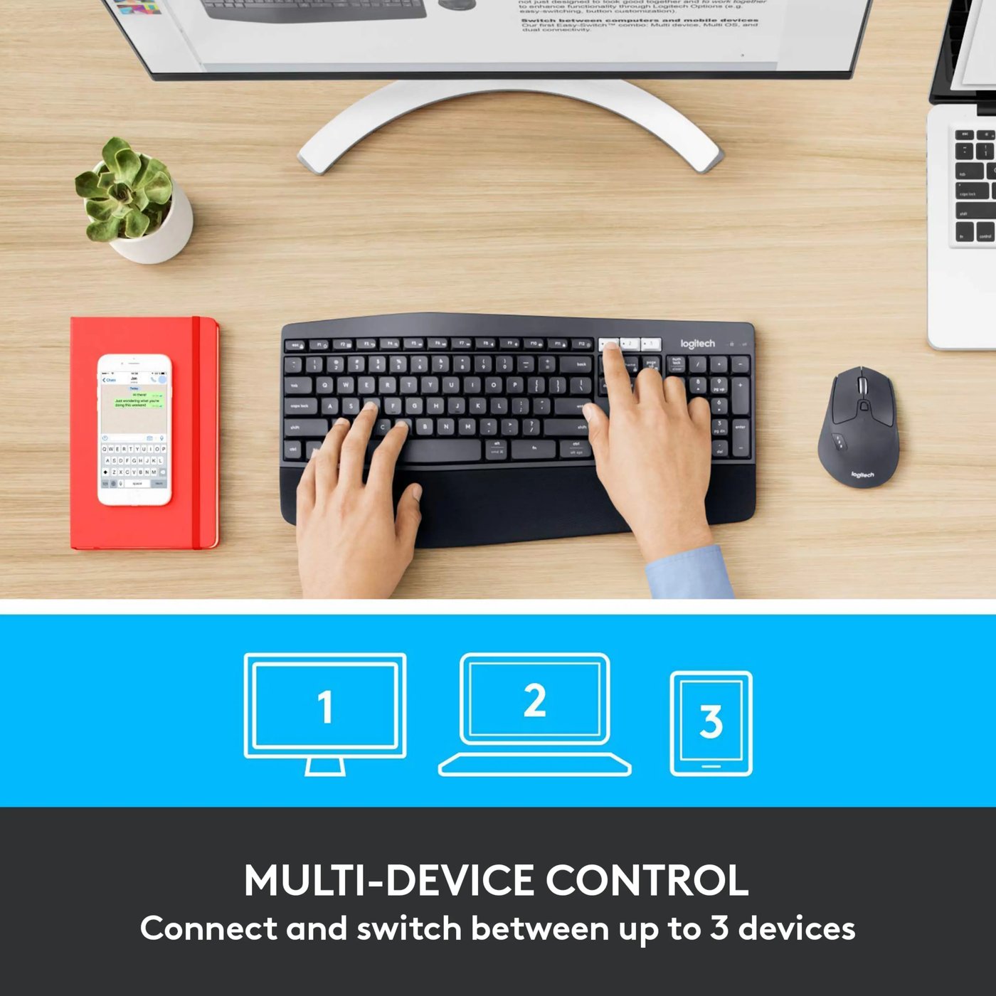 Logitech MK850 Trådlöst tangentbord och mus