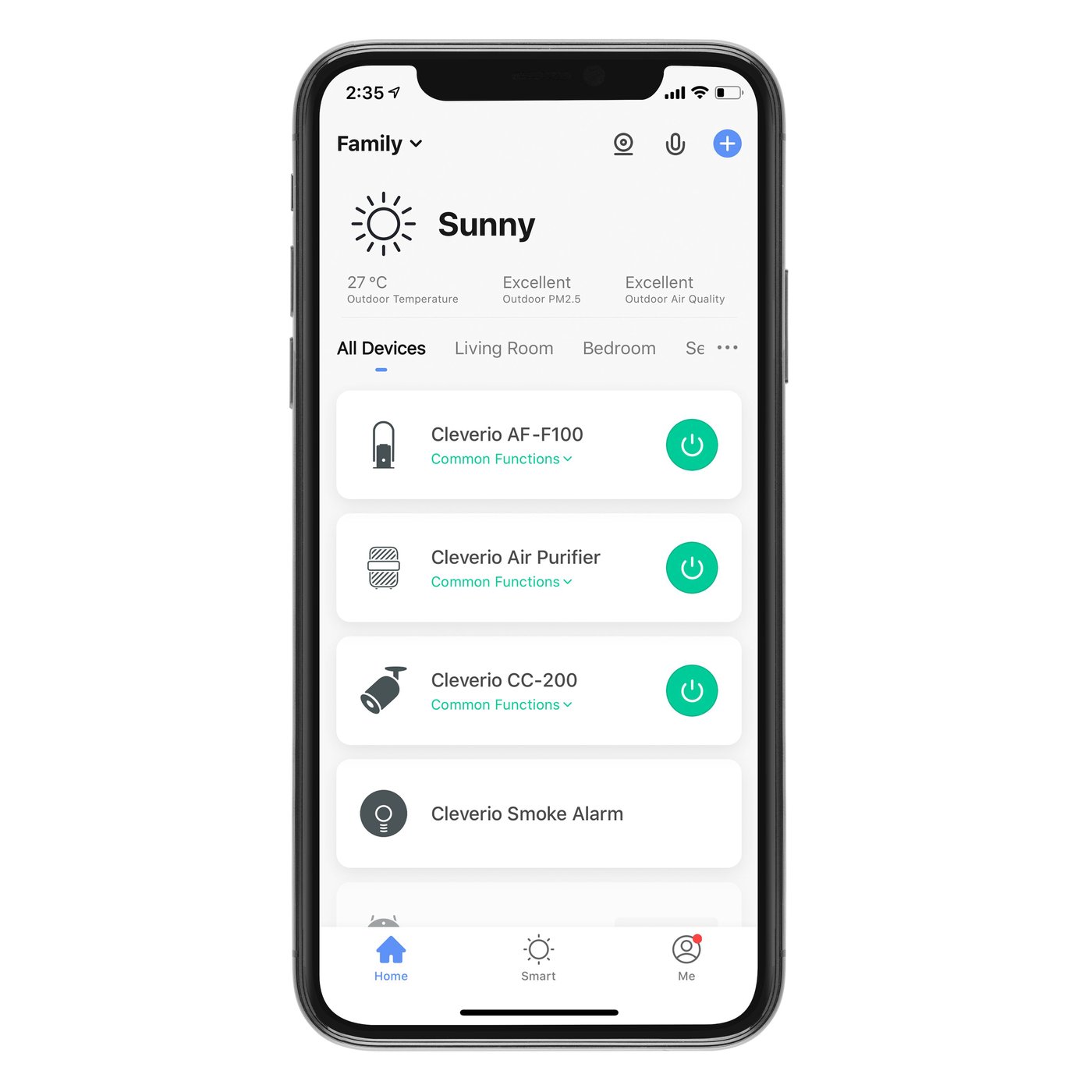 Cleverio AF-F100 Golvfläkt med luftfilter