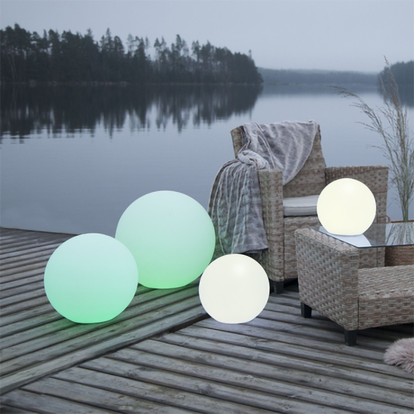 Star Trading Twilights L Färgglad utomhusbelysning Ø40 cm