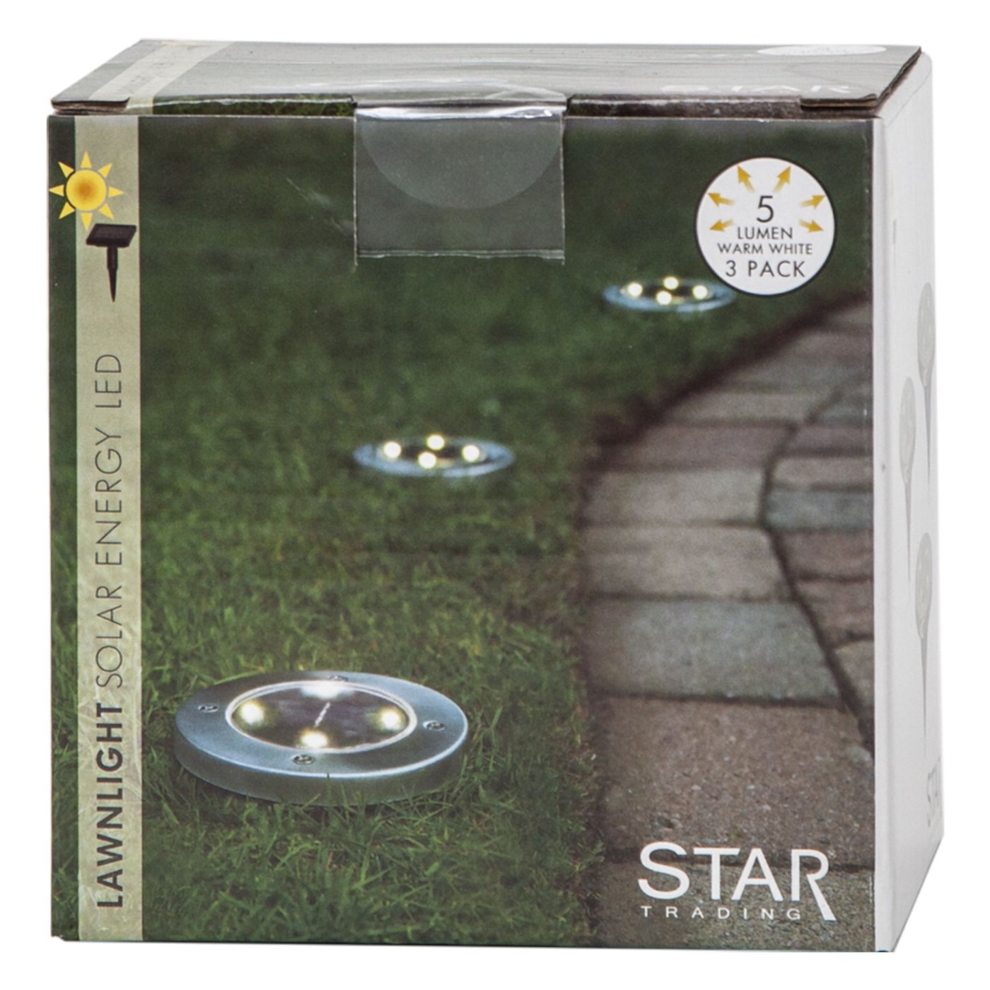 Star Trading Lawnlight Solcellsdriven belysning 3-pack