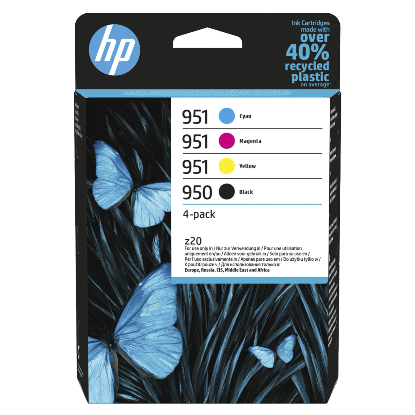 HP 950 og 951 Blekkpatroner 4-pk.