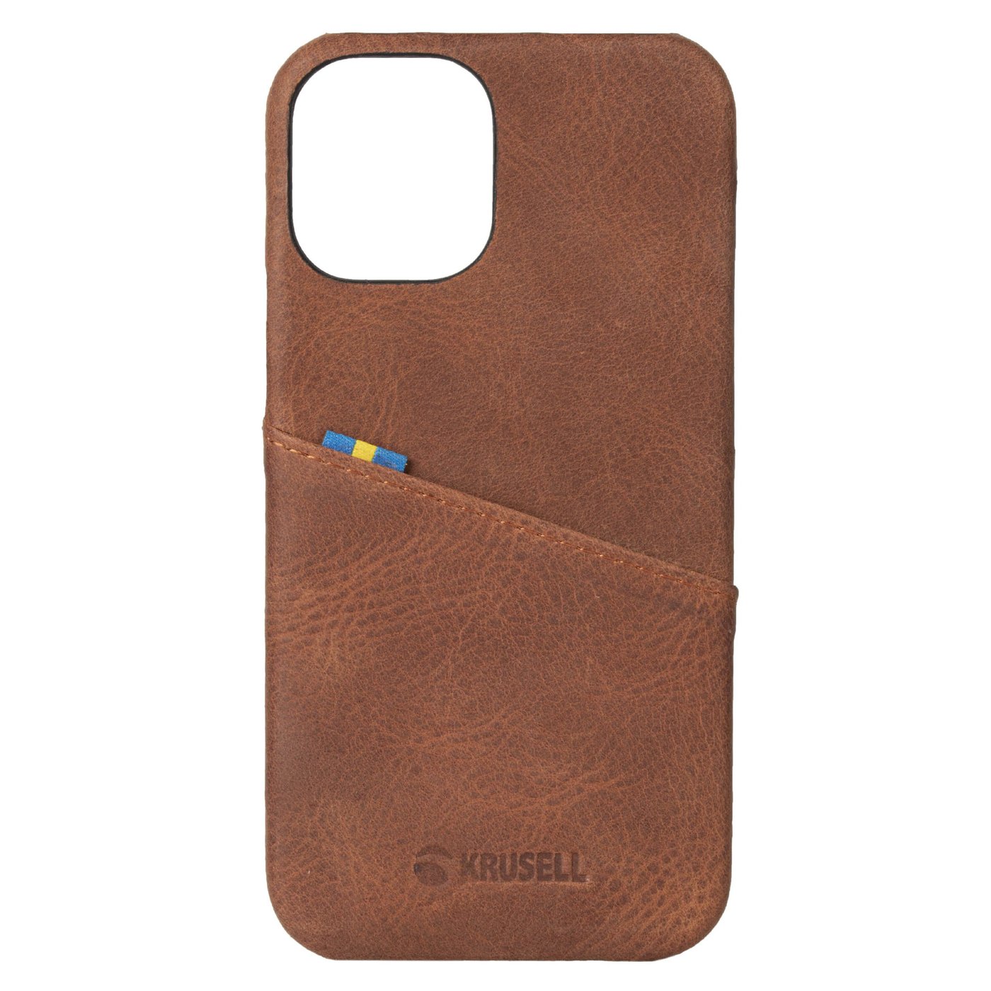 Krusell Lommebokdeksel for iPhone 12 Pro Max Cognac