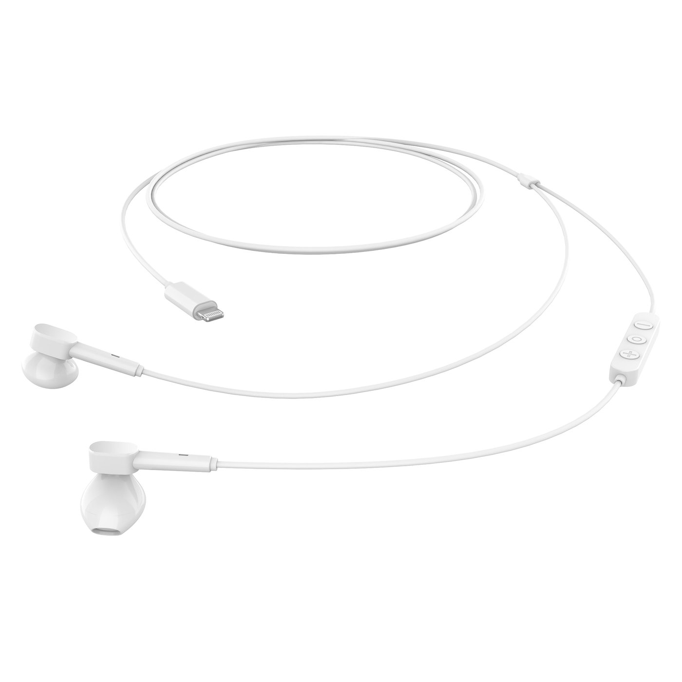 Linocell Lightning-hodetelefoner Hvit