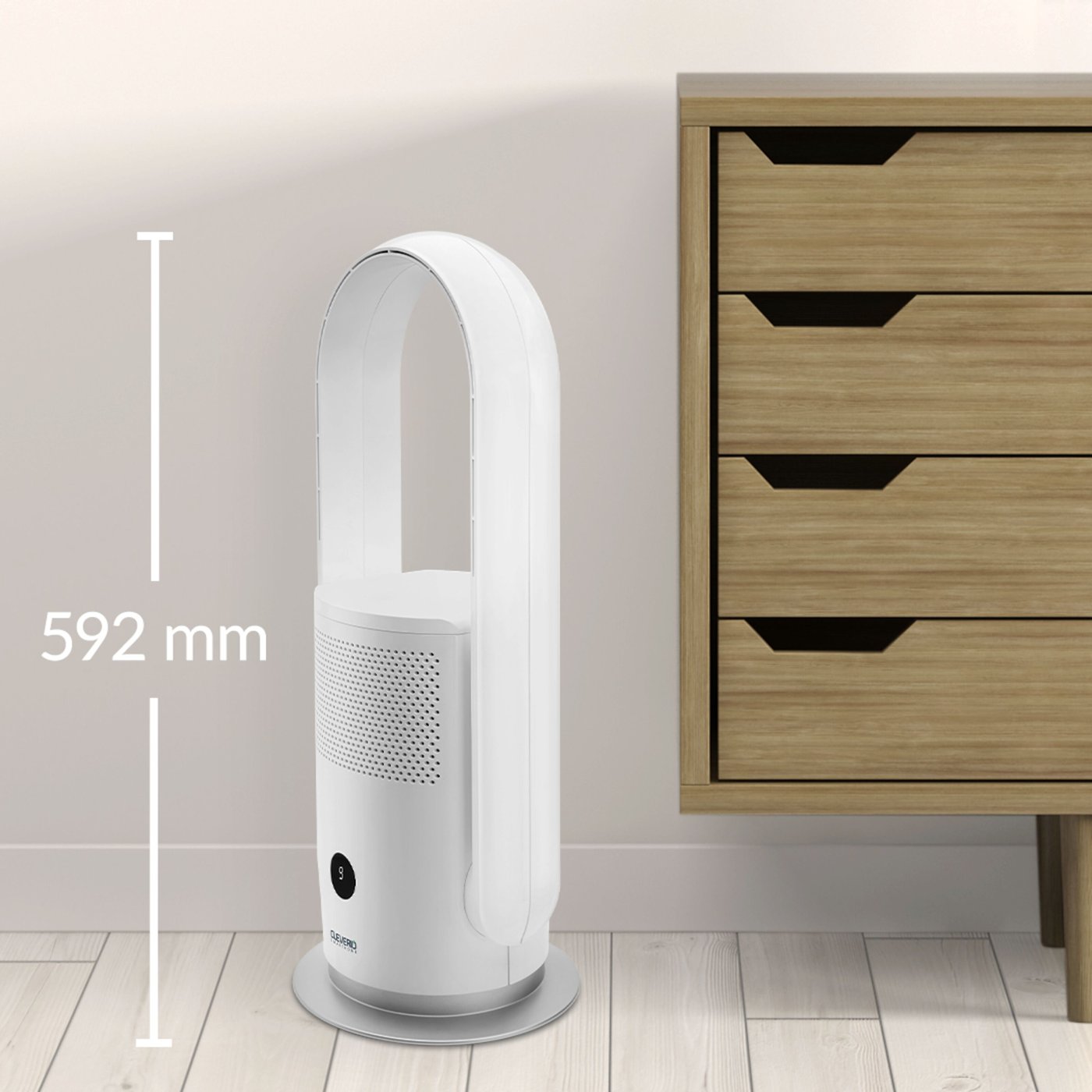 Cleverio AF-F100 Golvfläkt med luftfilter