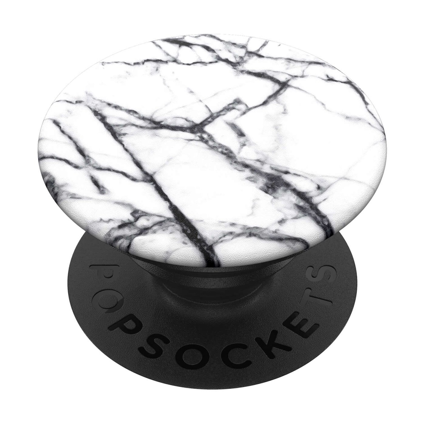 Popsockets Avtakbart grep for mobil White Marble