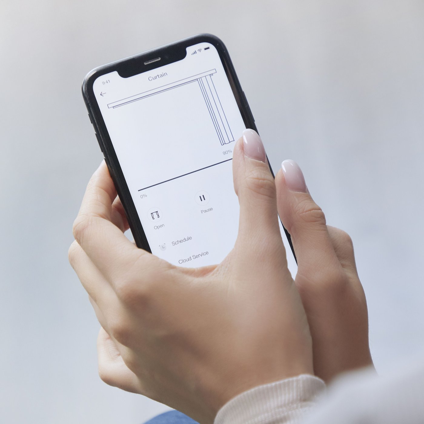 SwitchBot Curtain Gardinkontroll for gardinstang Hvit