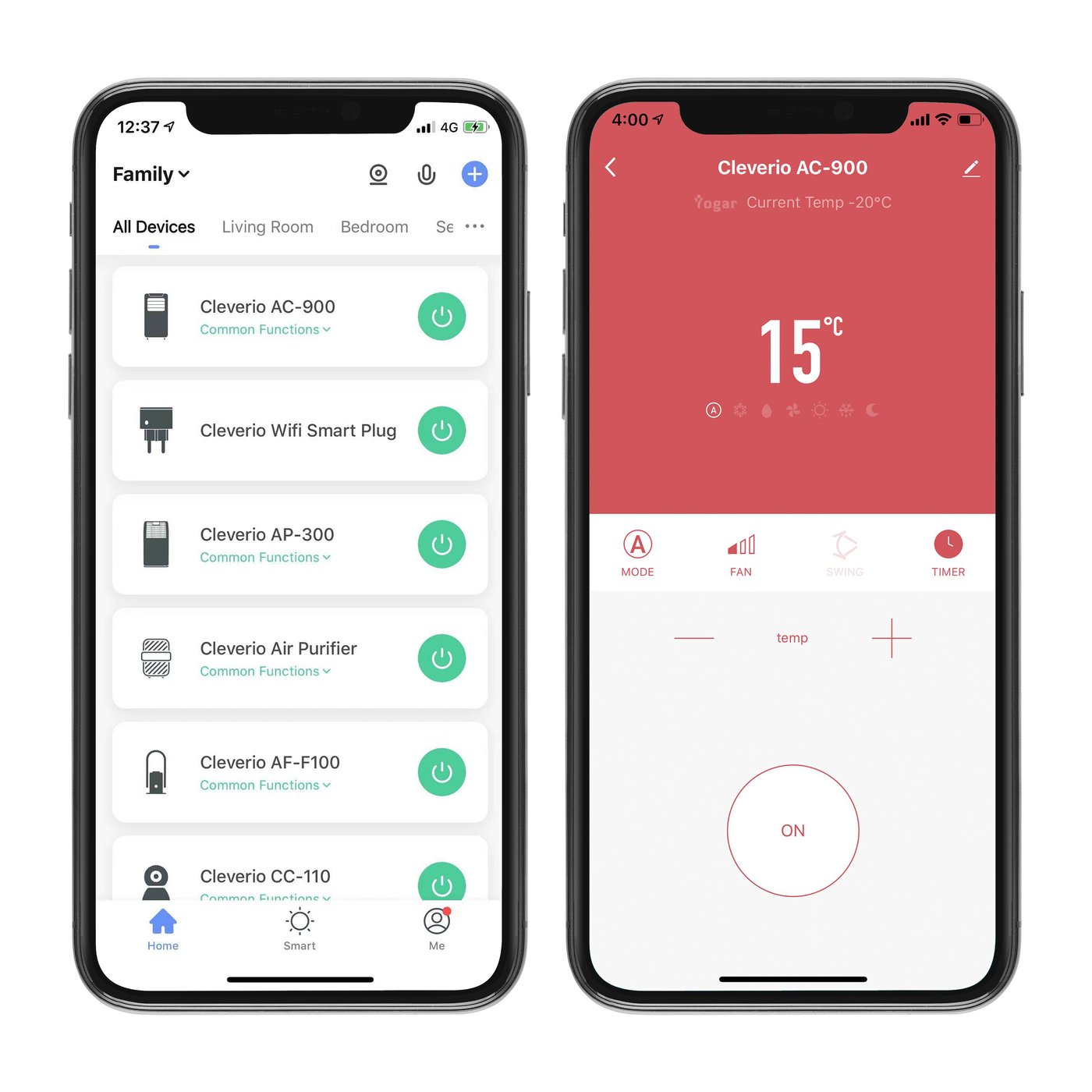 Cleverio Portabel AC med wifi 9000 BTU