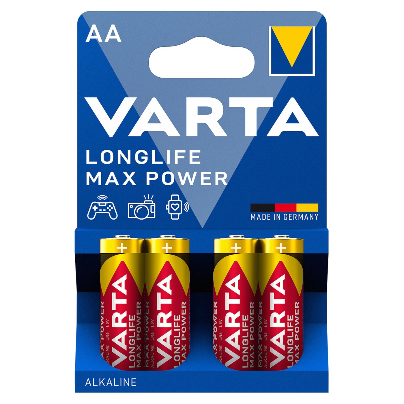 Varta Longlife Max Power AA-batterier 4-pk.