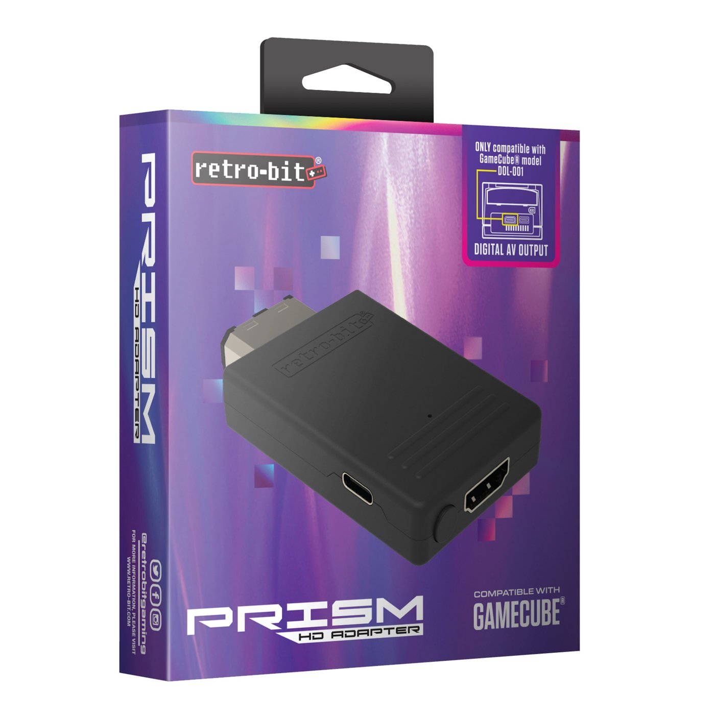 Retro-bit Prism HD Gamecube till HDMI-adapter