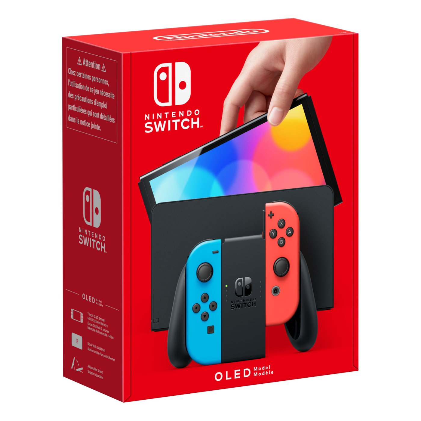 Nintendo Switch (OLED) Spelkonsol 7” Röd/Blå