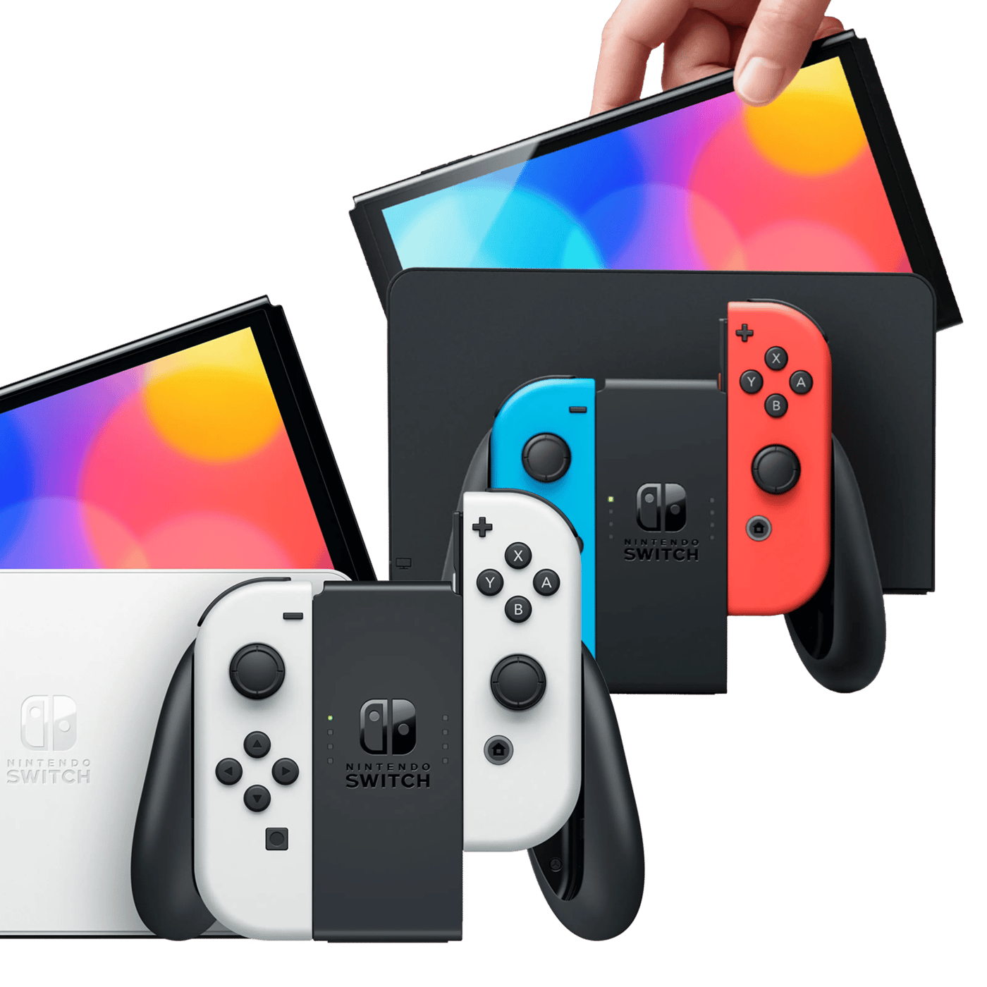 Nintendo Switch (OLED) Spelkonsol 7” Röd/Blå