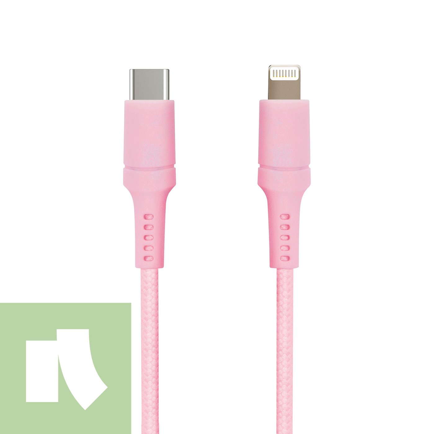 USB-C till Lightning 0.5 m Rosa