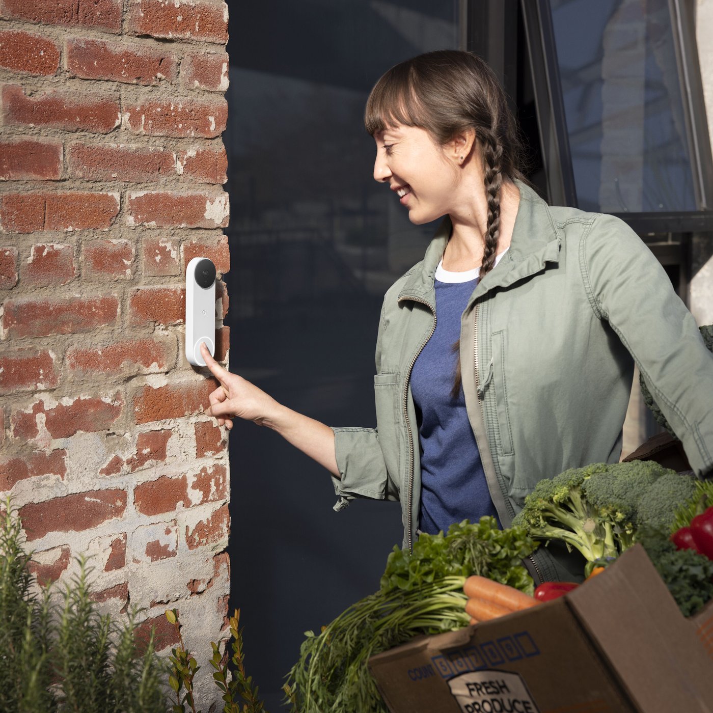 Google Nest Doorbell (batteri) Dørklokke med kamera