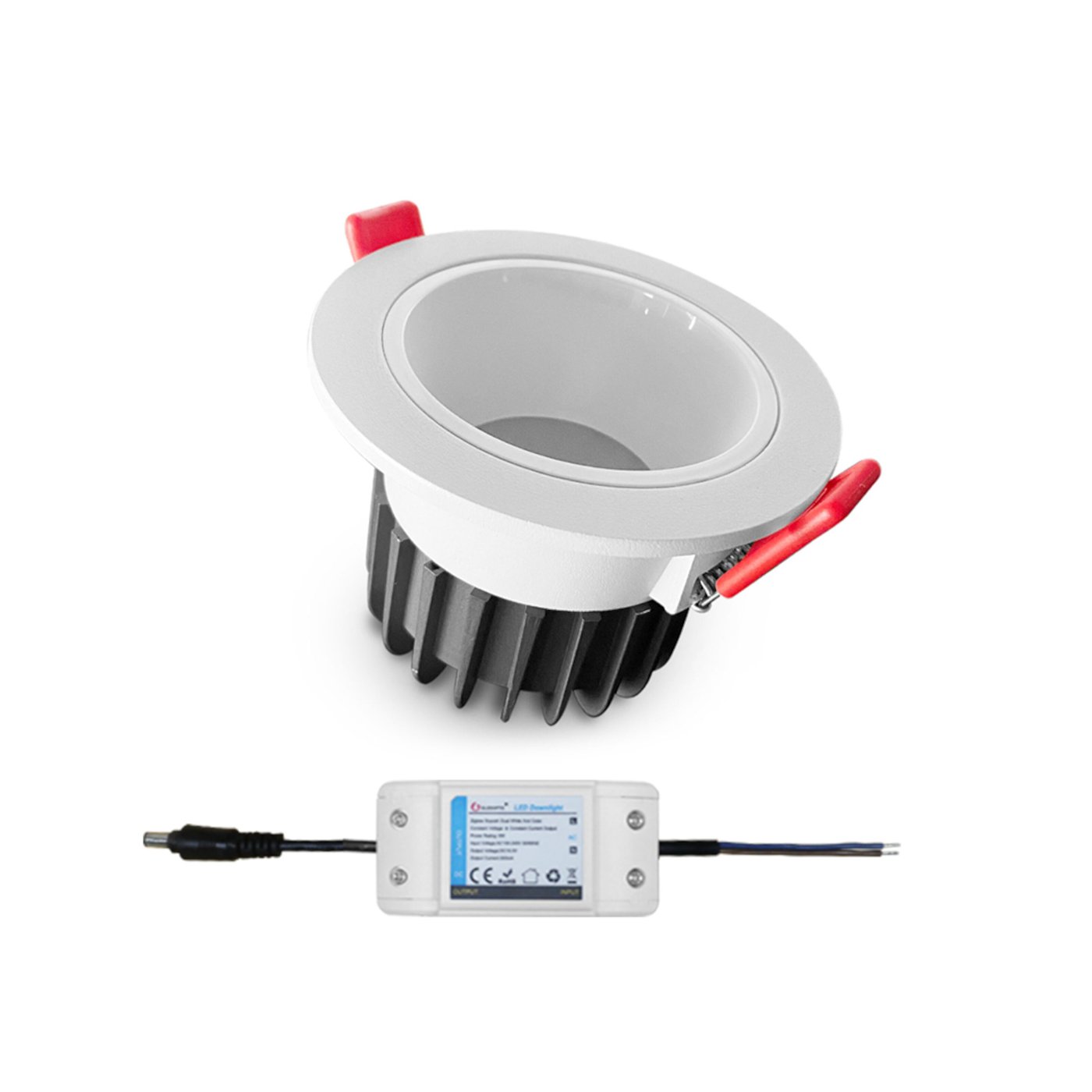 Gledopto Downlight RGB+CCT med Zigbee 9 W