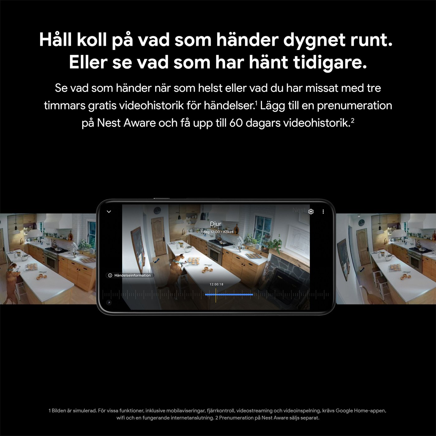 Google Nest Cam (battery) Trådlös övervakningskamera