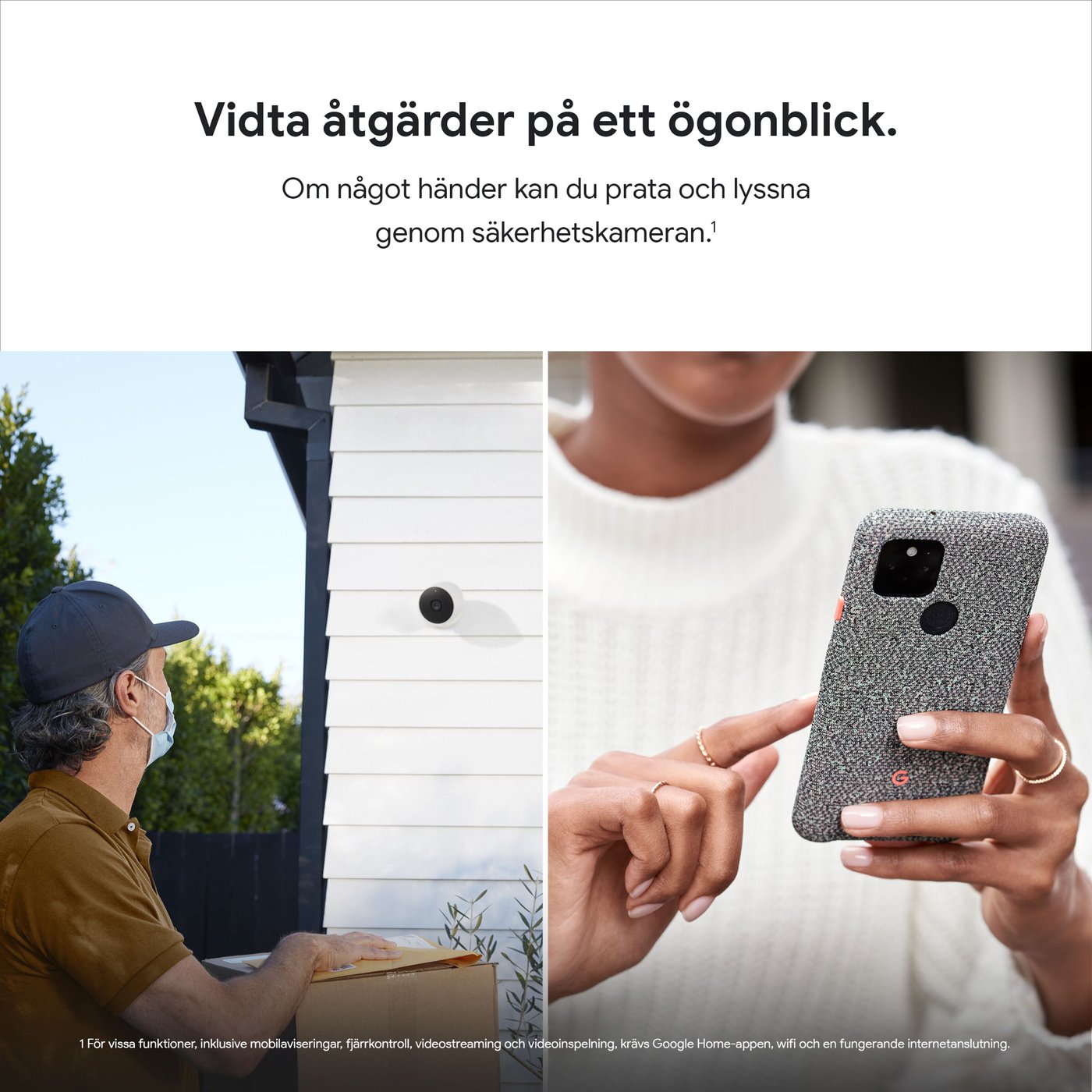 Google Nest Cam (battery) Trådlös övervakningskamera