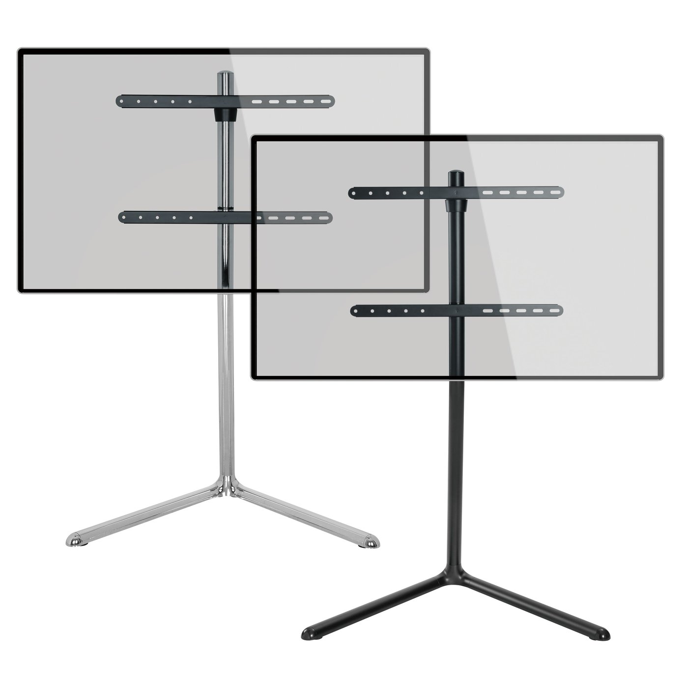 Nikabe V-base-gulvstativ for TV-er på 49-70" Svart