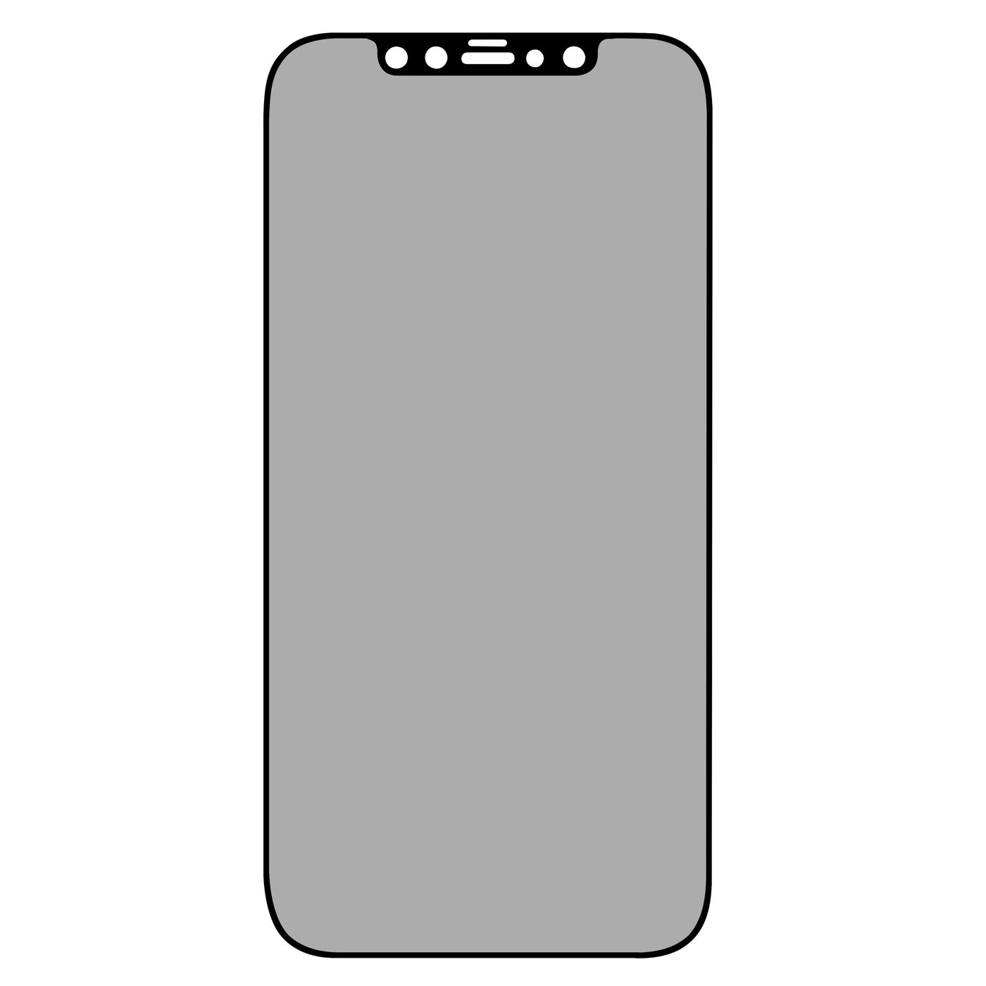 Linocell Elite Extreme Privacy Glass Skjermbeskytter for iPhone 12/12 Pro