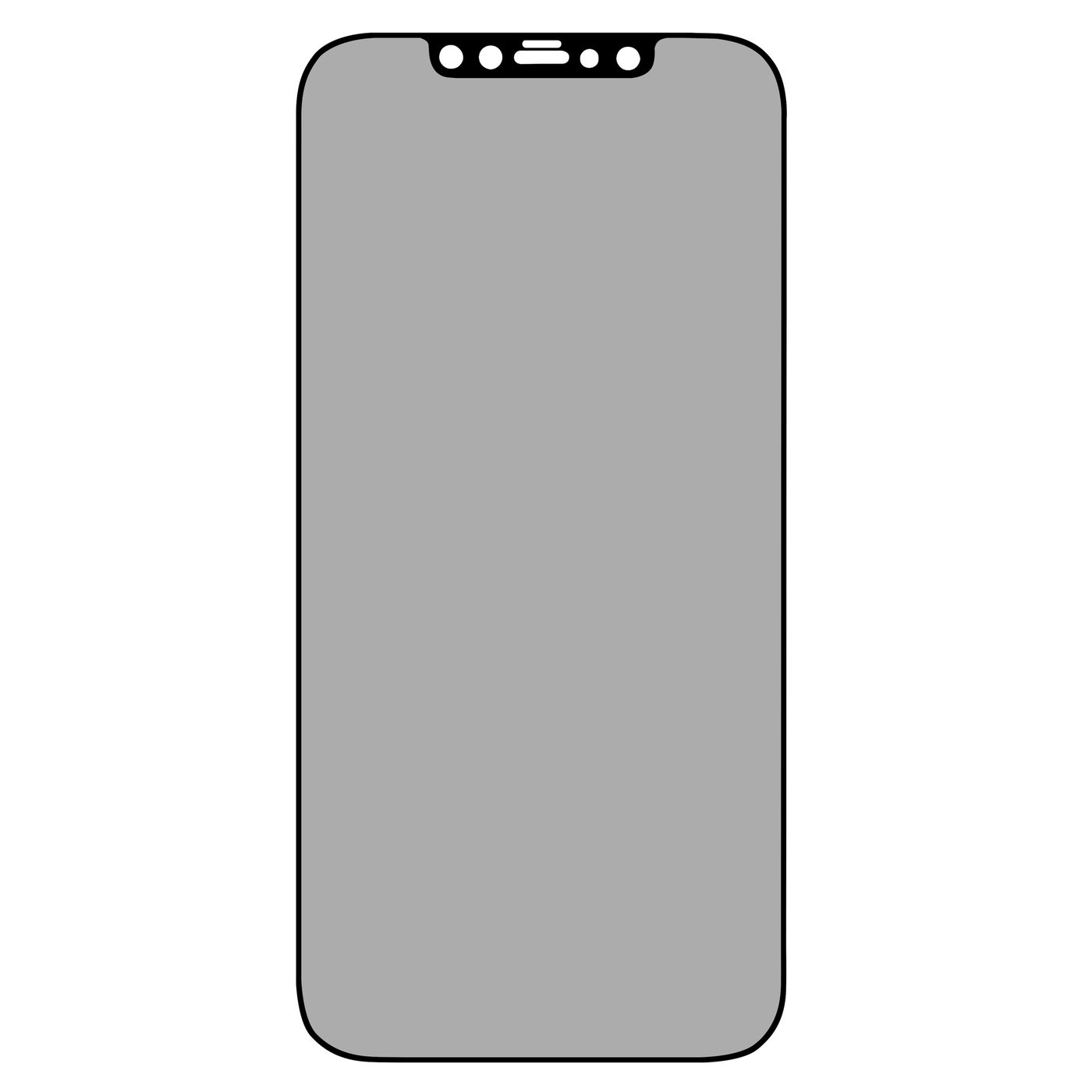 Linocell Elite Extreme Privacy Glass Skjermbeskytter for iPhone 12 Pro Max
