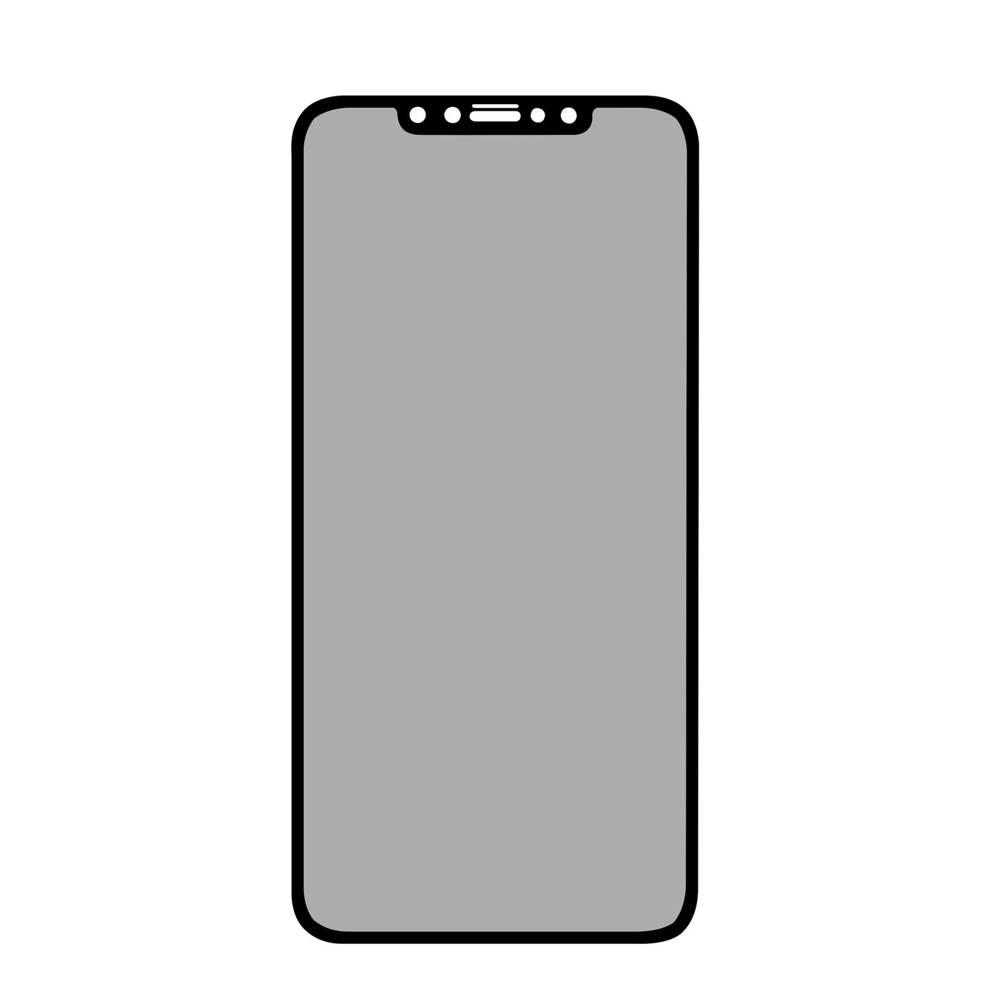 Linocell Elite Extreme Privacy Glass Skjermbeskytter for iPhone 11 Pro Max/Xs Max