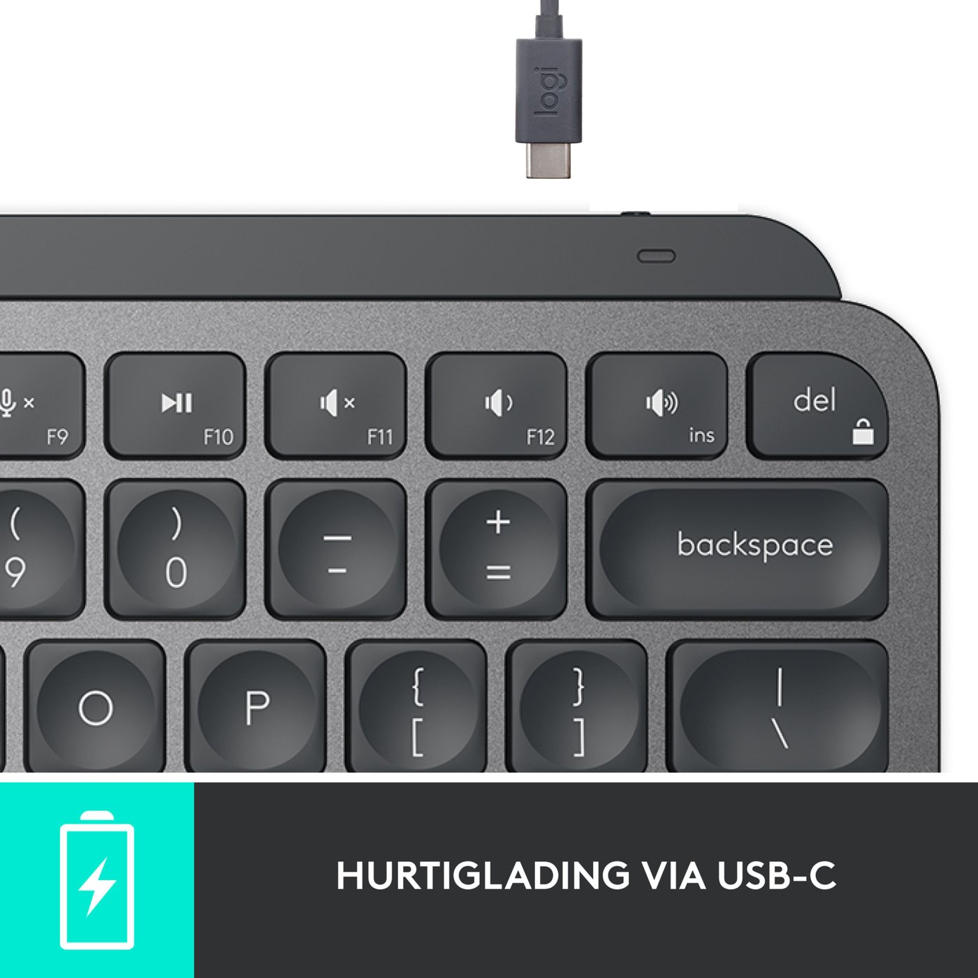 Logitech MX Keys Mini Trådløst tastatur Grå