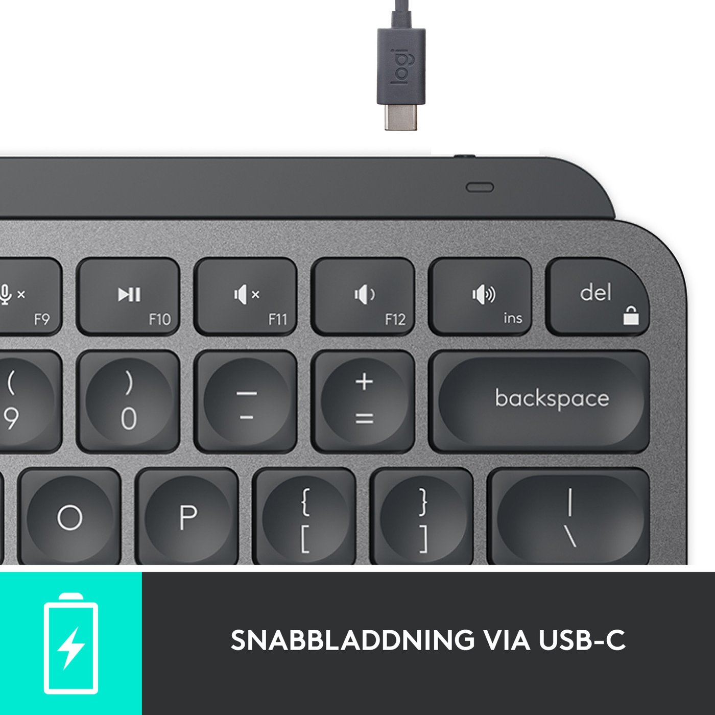 Logitech MX Keys Mini Trådlöst tangentbord Grå