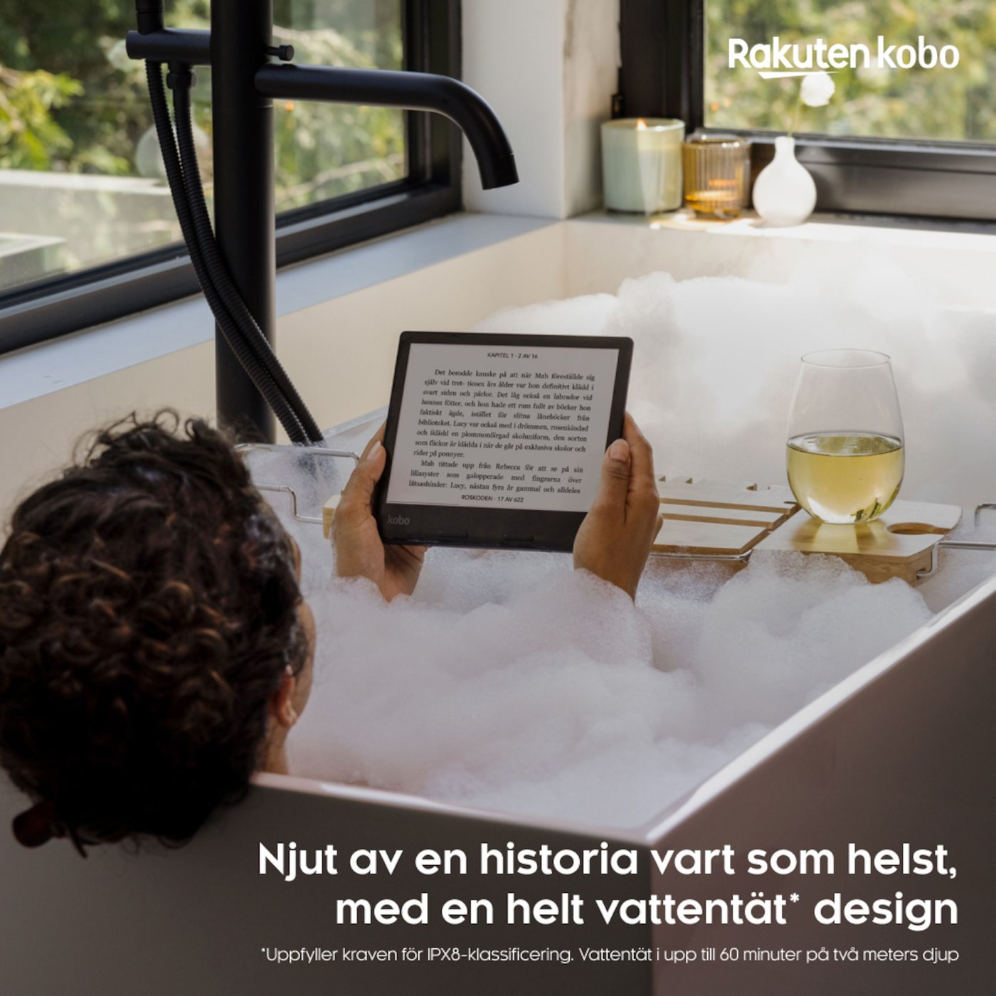 Kobo Sage Vattentät läsplatta 8” med wifi