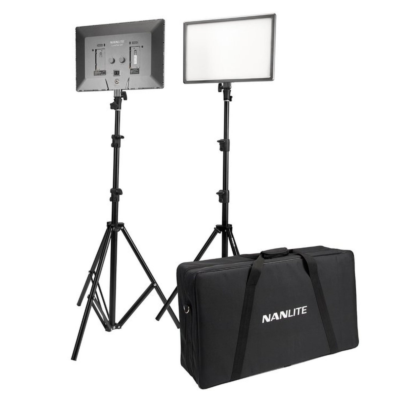 Nanlite LumiPad 25 LED-paneler med stativ 2-pack