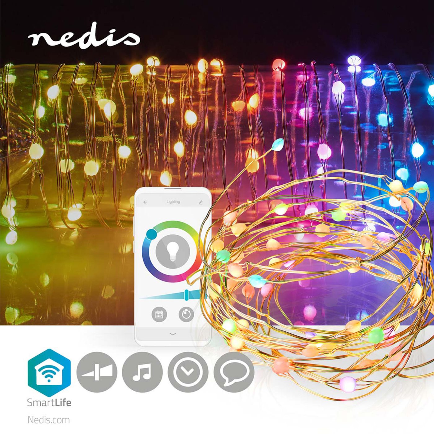 Nedis Smart Festbelysning 5 m