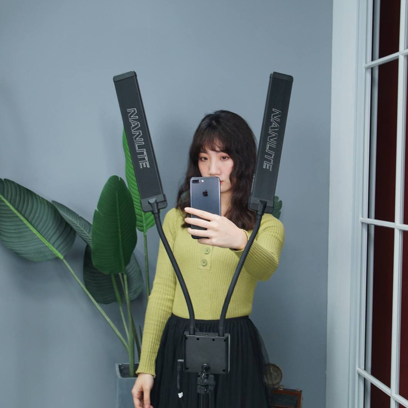 Nanlite Mira 26B LED-belysning med stativ