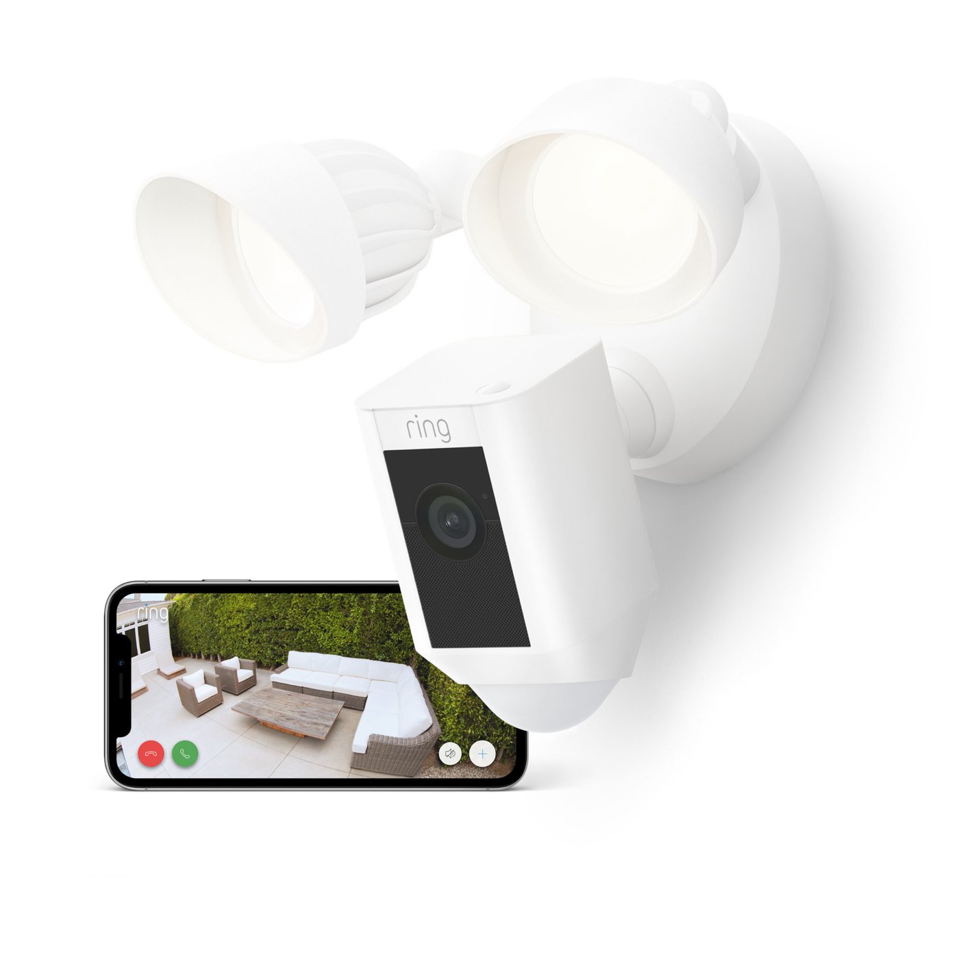 Ring Floodlight Cam Wired Plus Vit