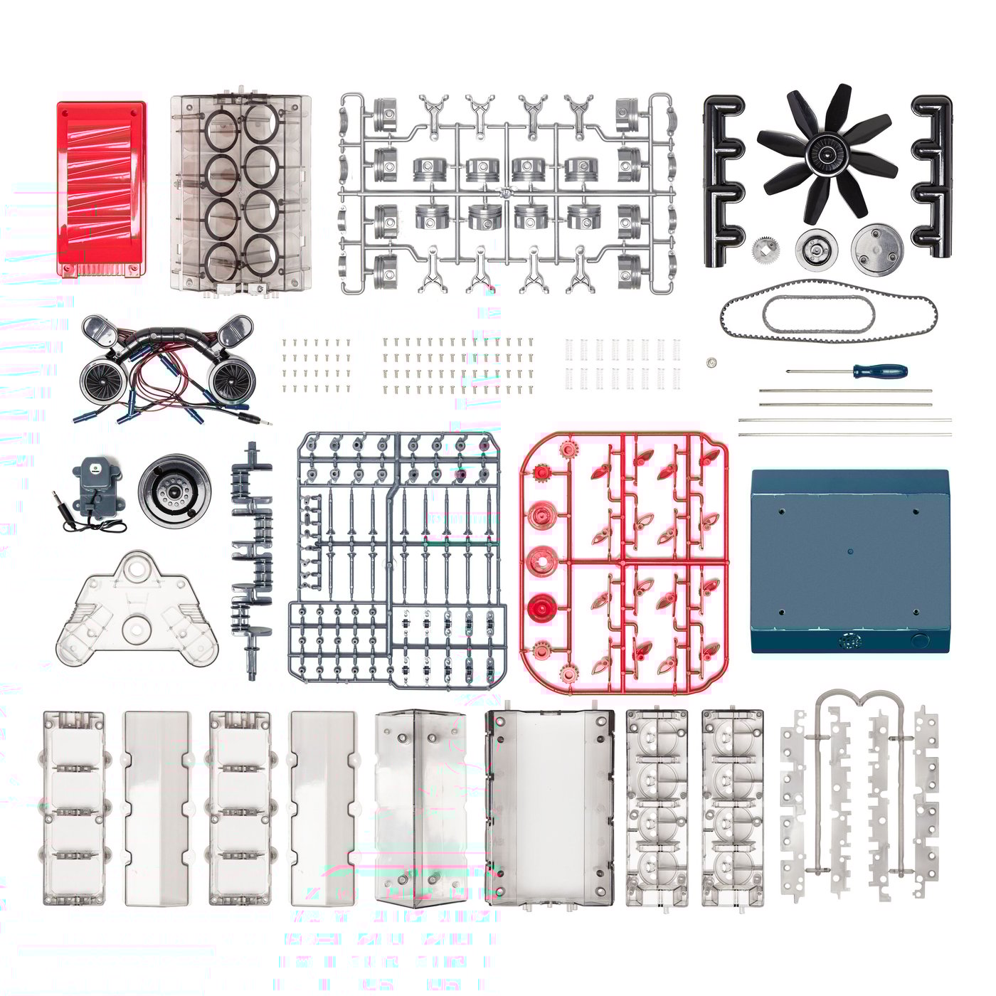 Playknowlogy V8-motor Byggsats