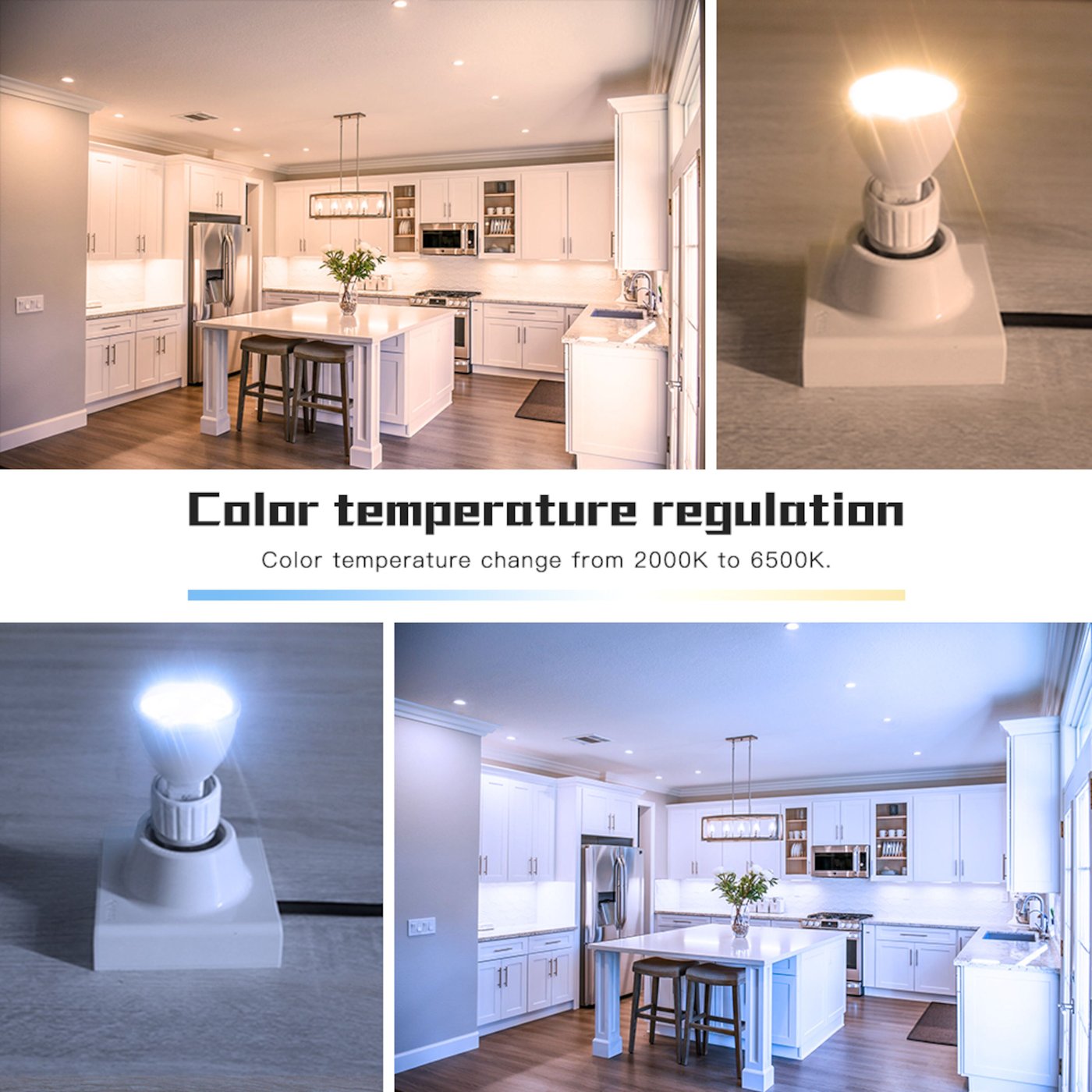 Gledopto Smart MR16 12 V LED-pære RGB+CCT 250 lm