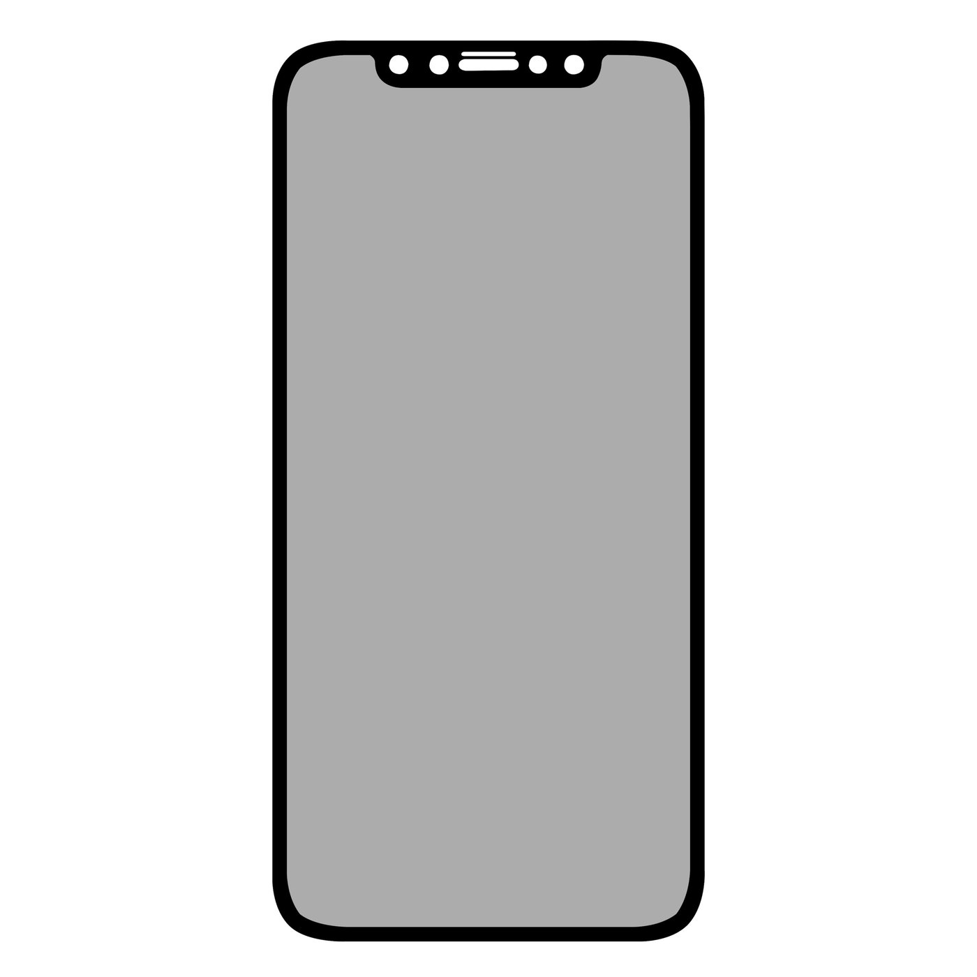 Linocell Elite Extreme Privacy Glass Skjermbeskytter for iPhone 11 Pro/X/Xs