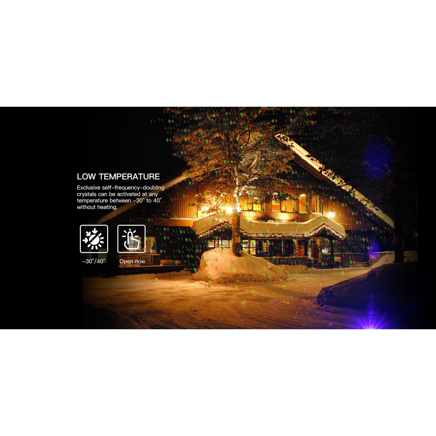 Luxorparts Laserprojektor - Regnshow