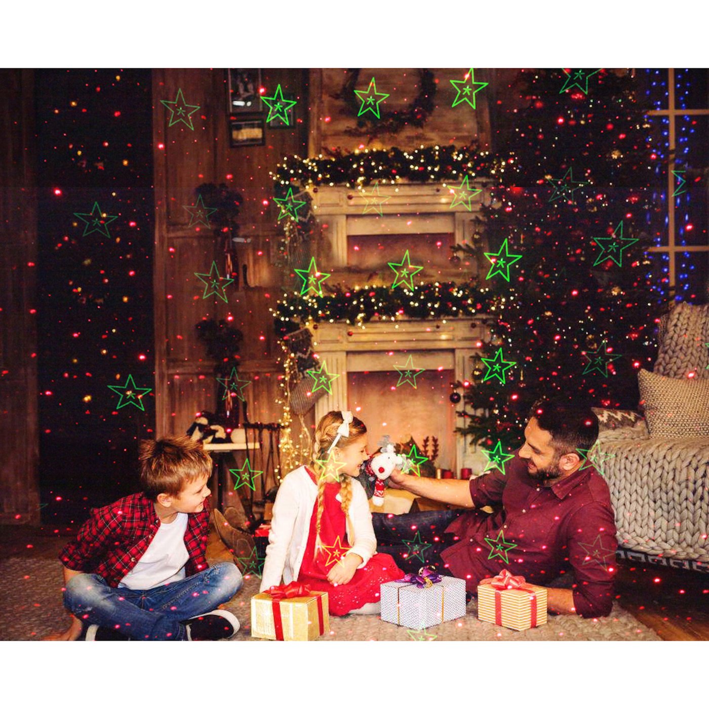 Luxorparts Laserprojektor Julmönster