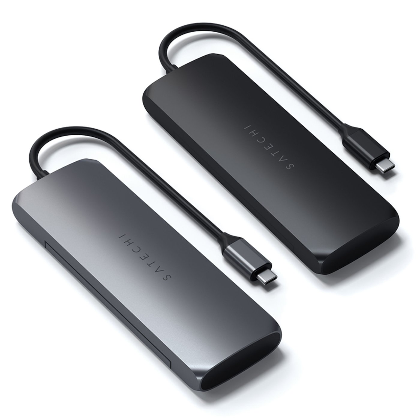 Satechi USB-C-multiadapter med SSD-plass Svart