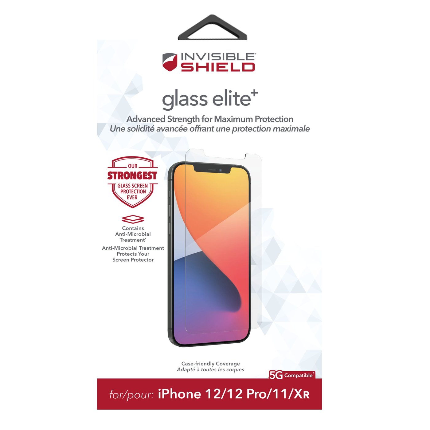 Invisible Shield Glass Elite + Skjermbeskytter for iPhone 12 og 12 Pro