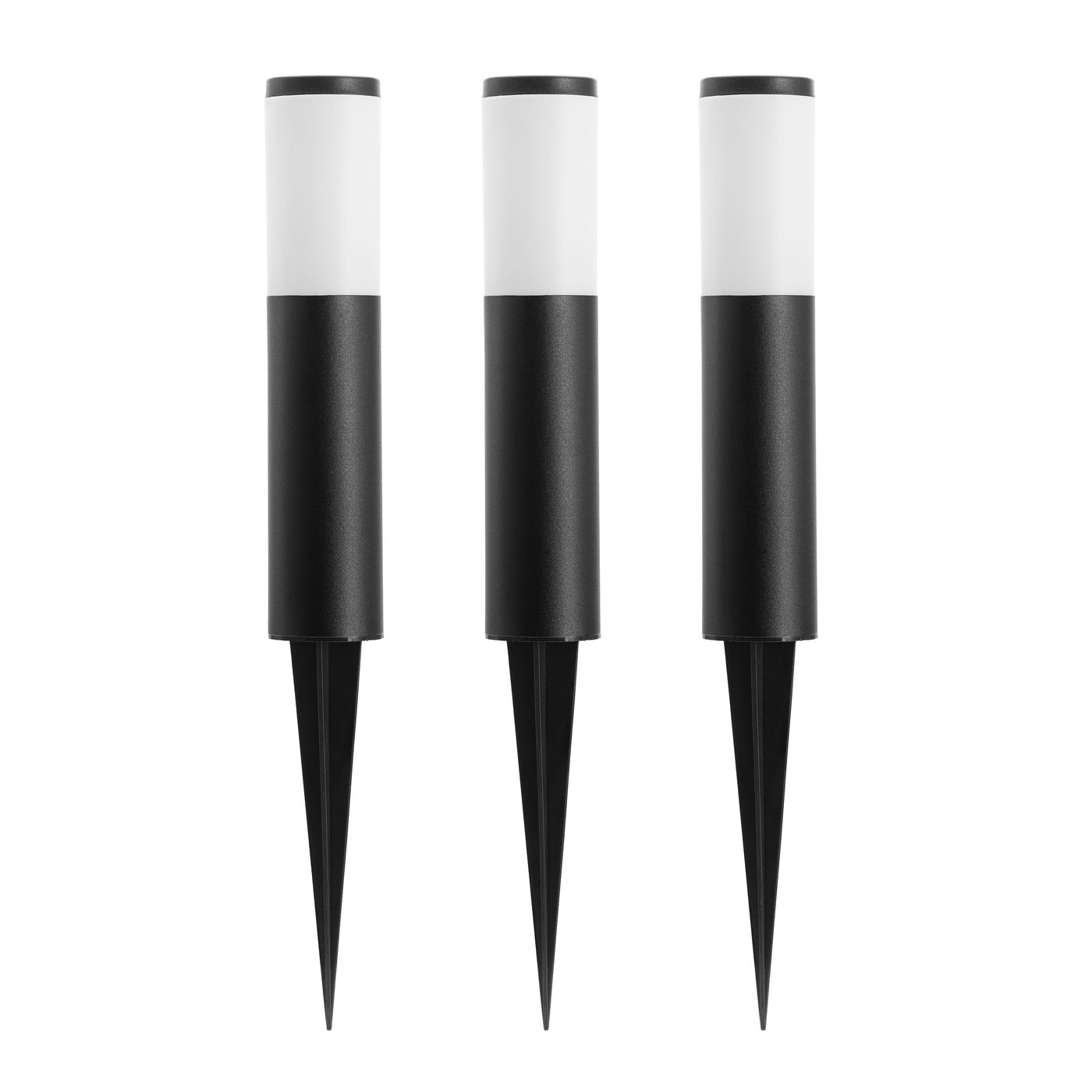 Luxorparts 245 Solcellsdriven pollare 3-pack