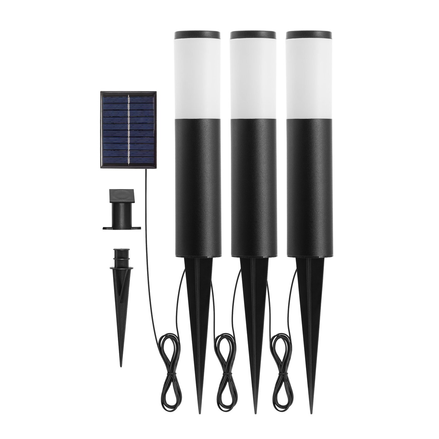 Luxorparts 245 Solcelledrevet pullert 3-pk.