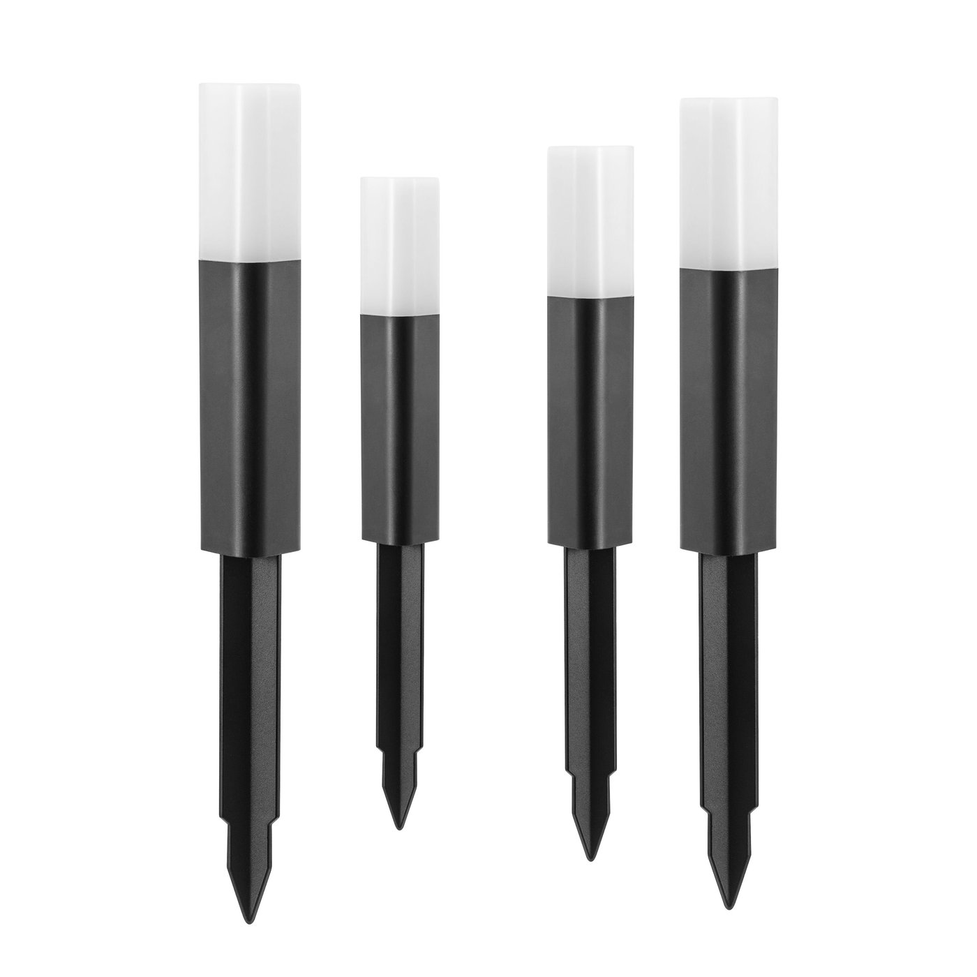 Luxorparts 125 Solcellsdriven pollare 4-pack