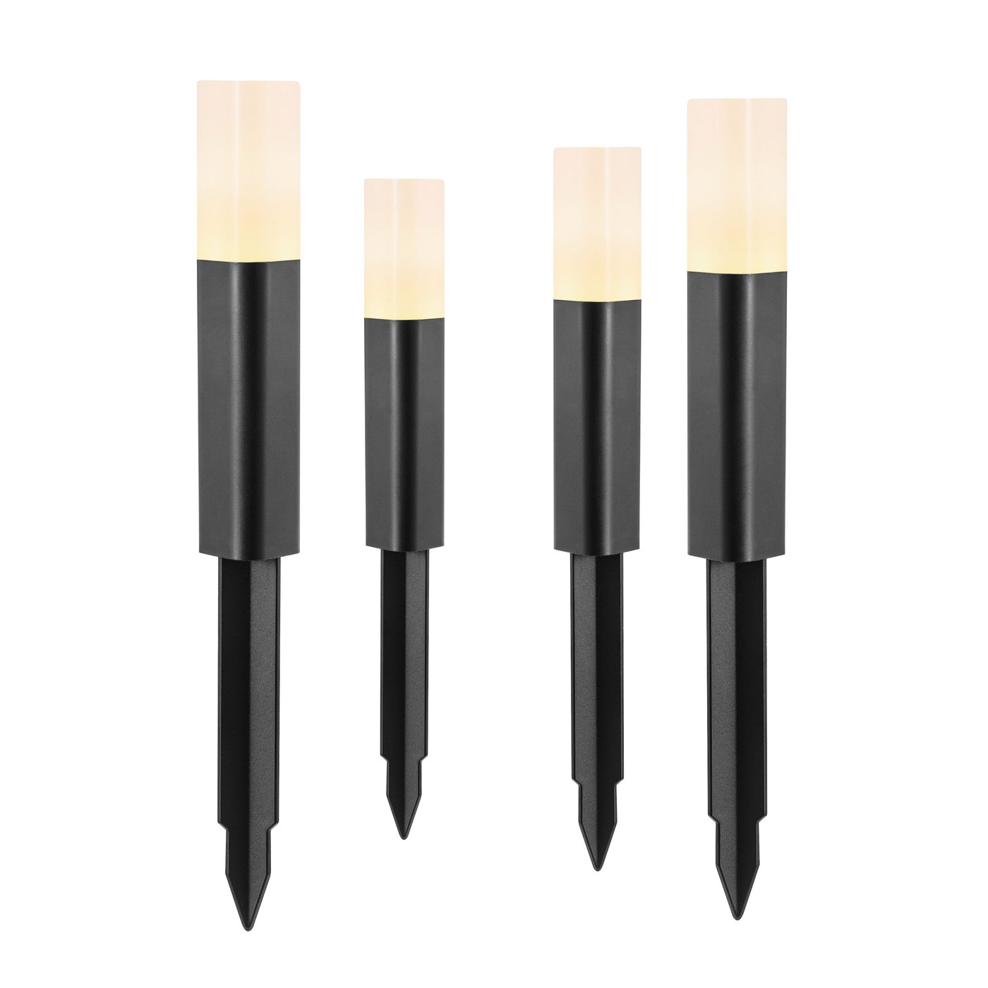 Luxorparts 125 Solcellsdriven pollare 4-pack