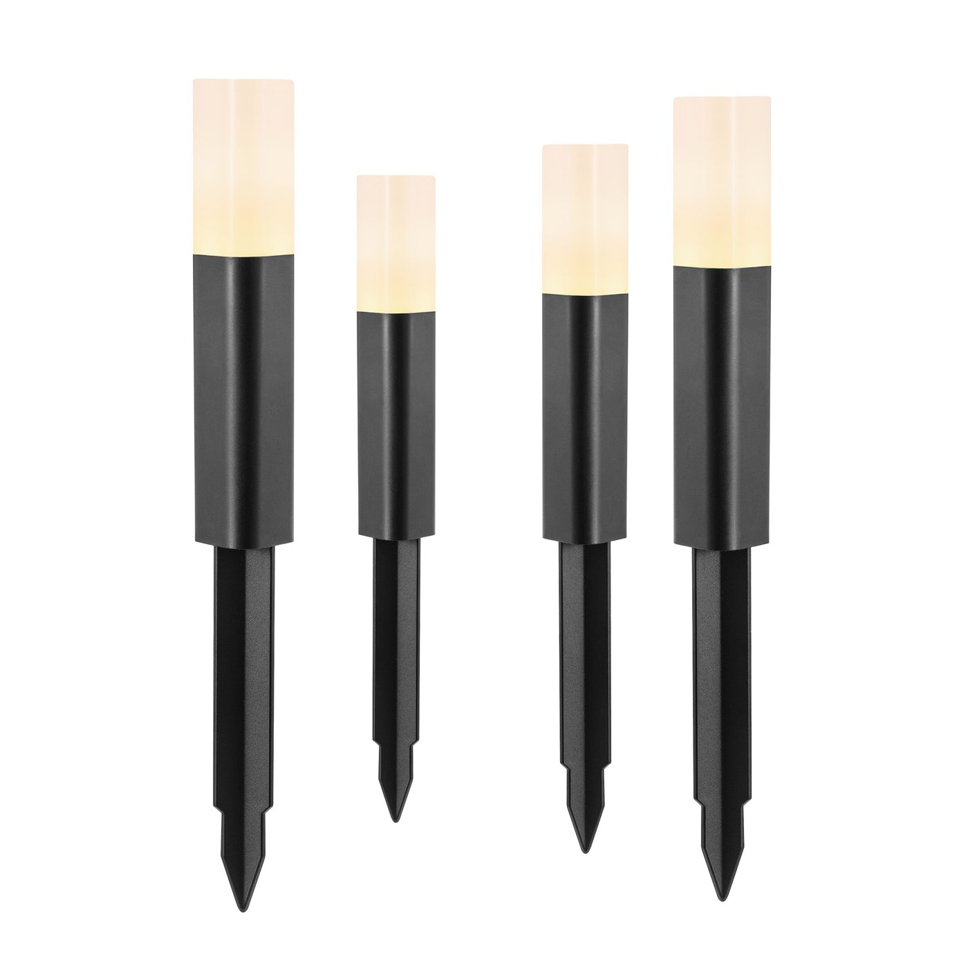 Luxorparts 125 Solcellsdriven pollare 4-pack