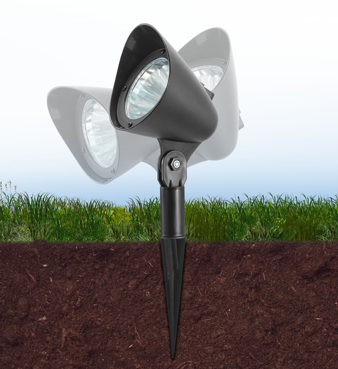 Luxorparts Solcelledrevet nattbelysning 3-pk.