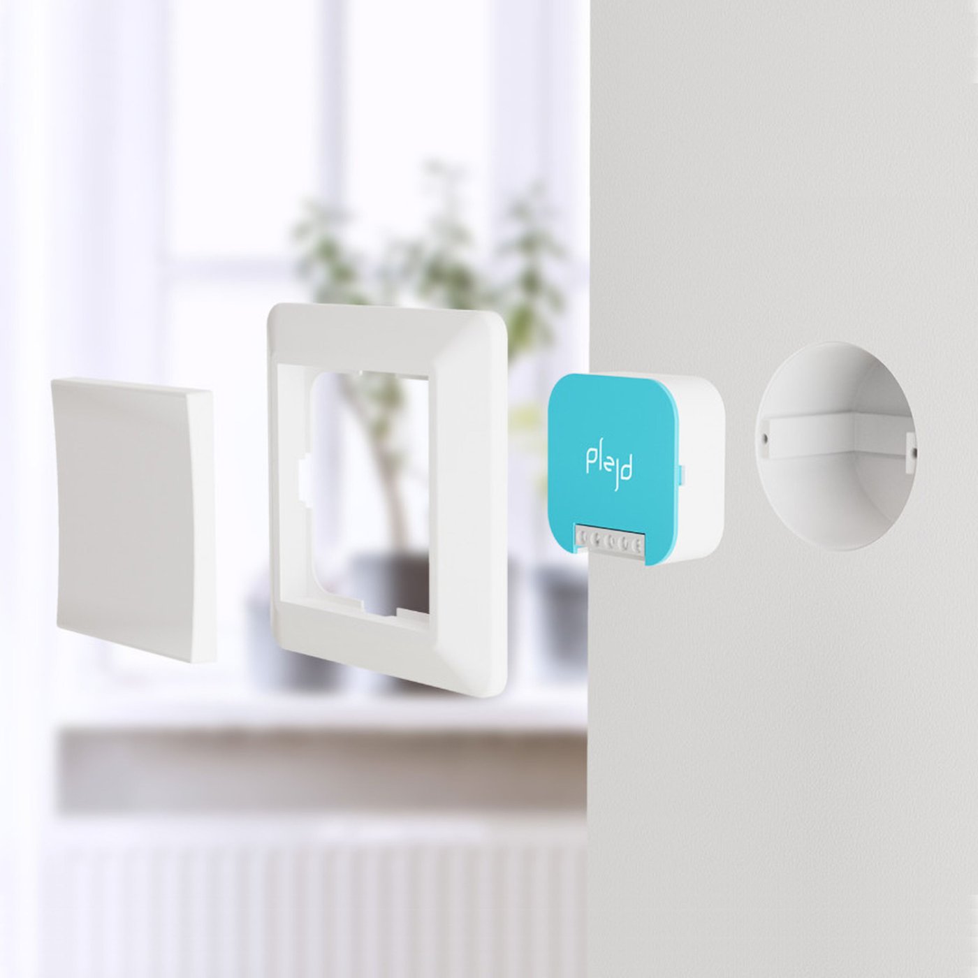 Plejd REL-01-2P relä med 1- och 2-polig brytning