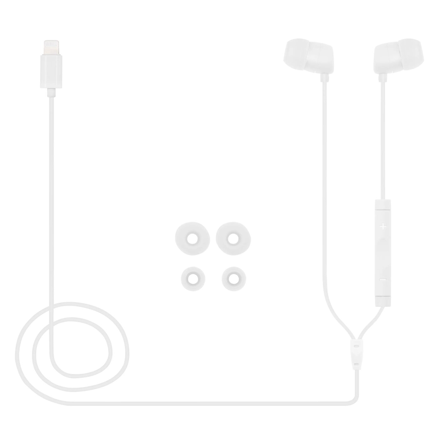 Linocell In-ear Lightning-hörlurar Vit