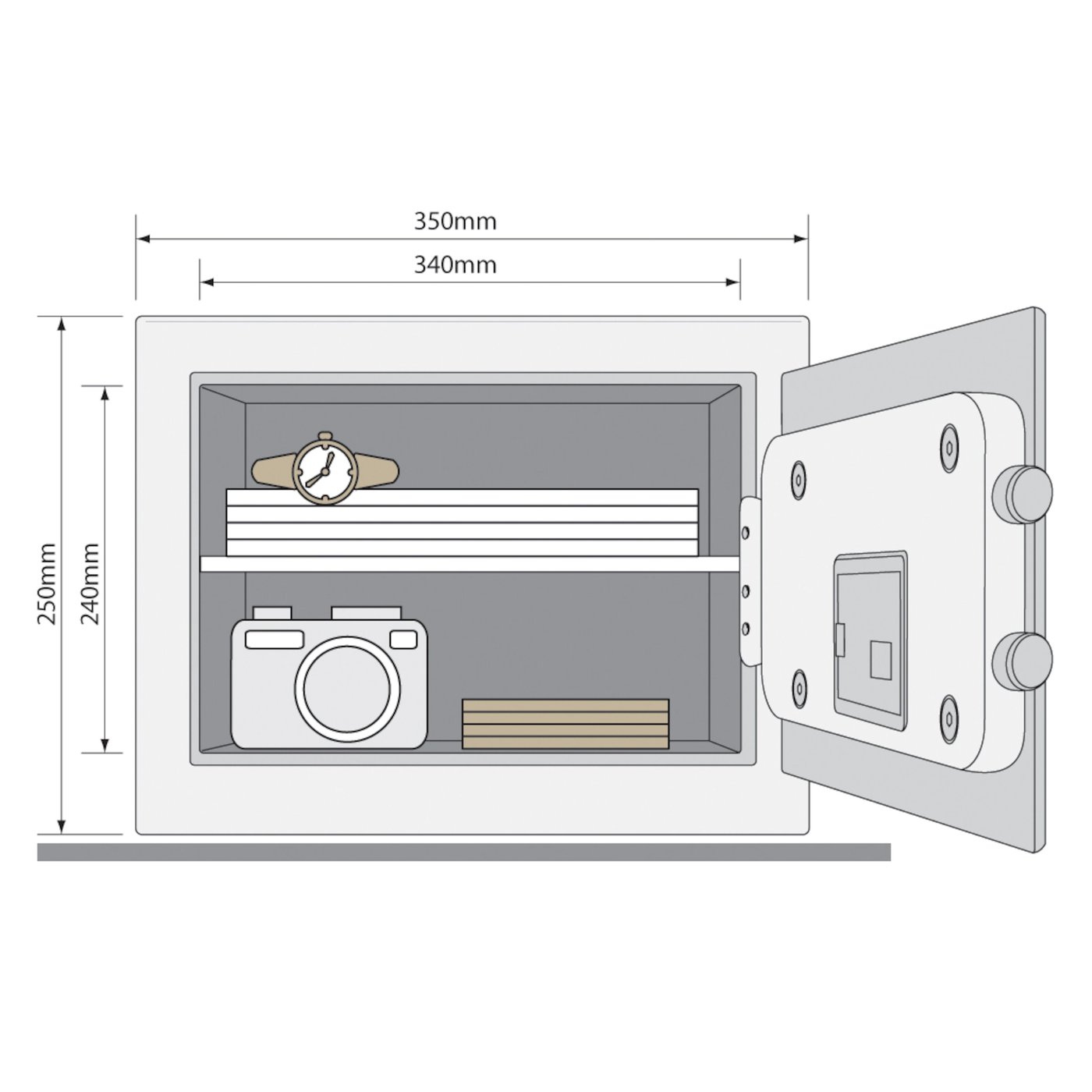 Yale Value Safe Medium Värdeskåp 5,6 kg
