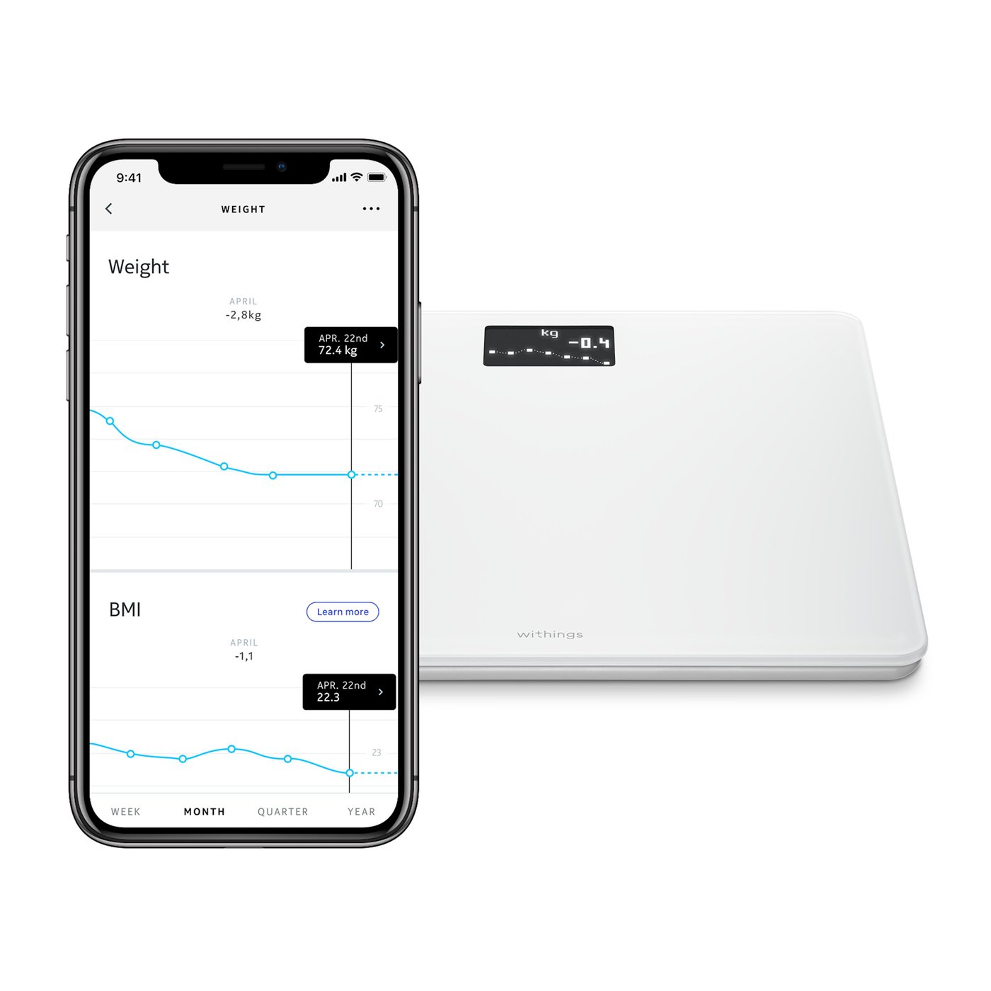 Withings Body Personvekt med wifi Hvit