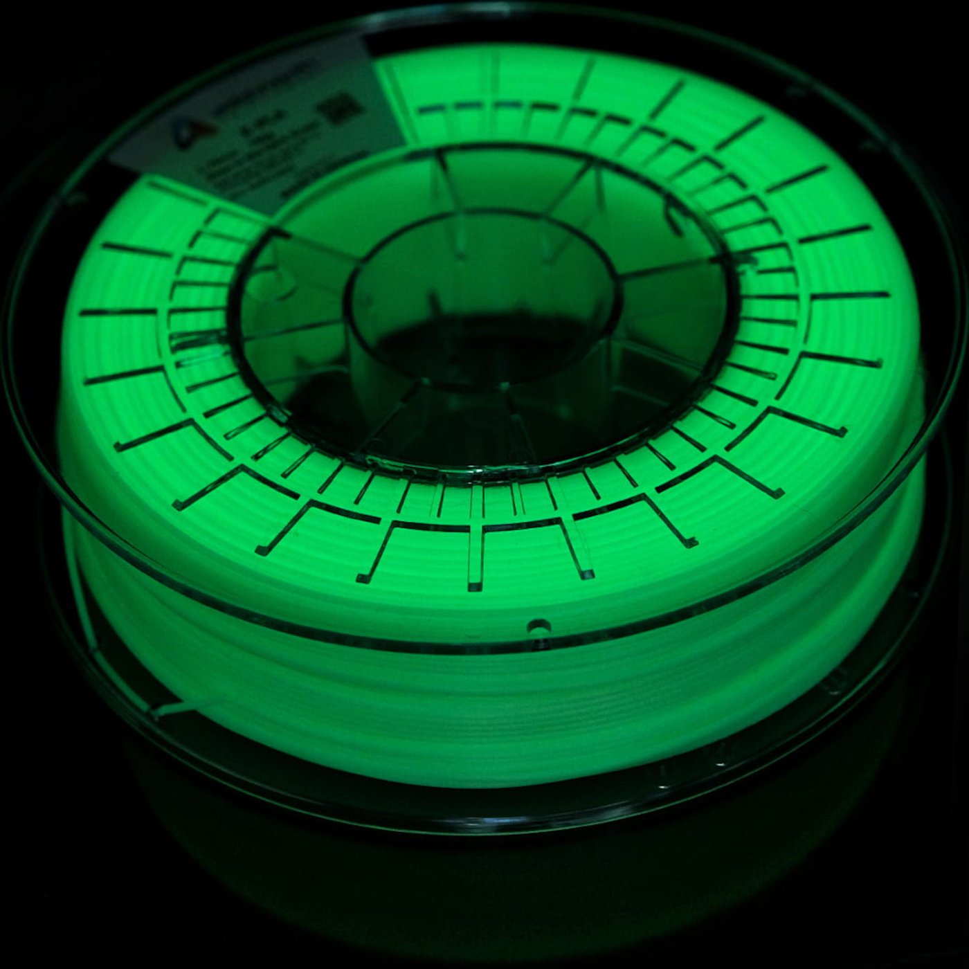 Addnorth E-PLA-filament for 3D-skriver 1,75 mm Dark Green selvlysende