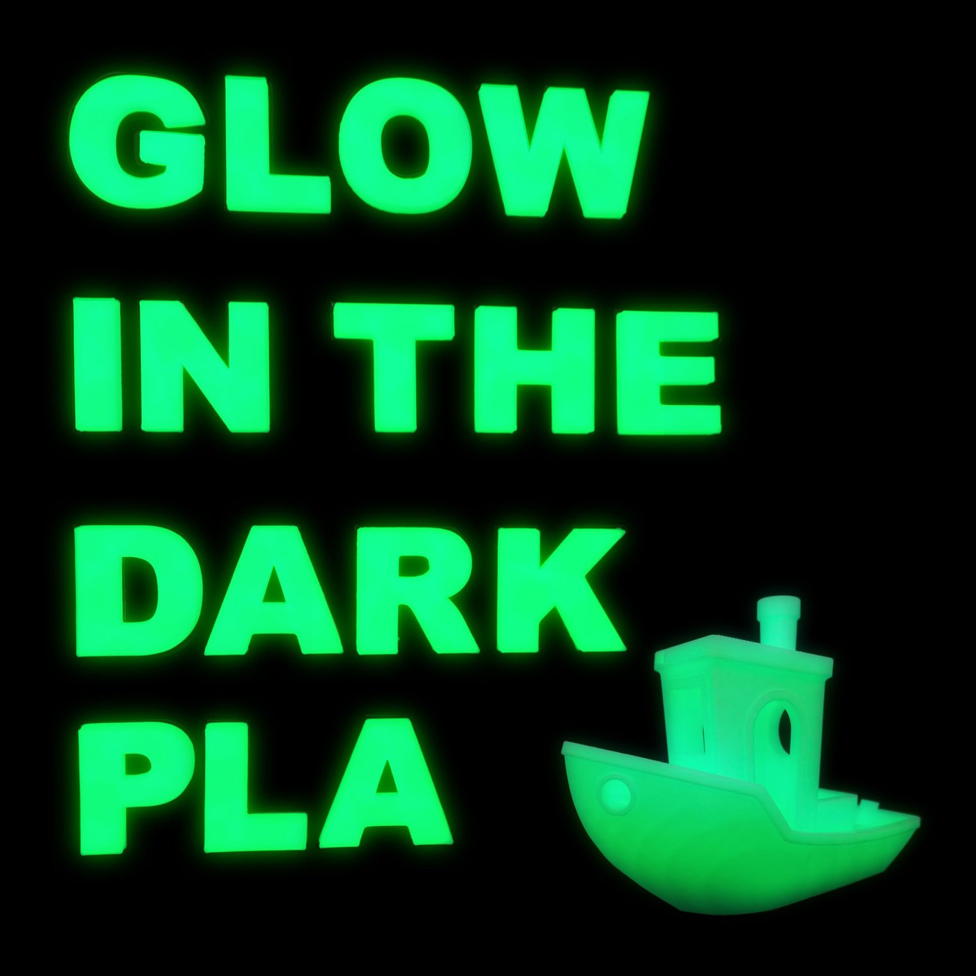 Addnorth E-PLA-filament for 3D-skriver 1,75 mm Dark Green selvlysende